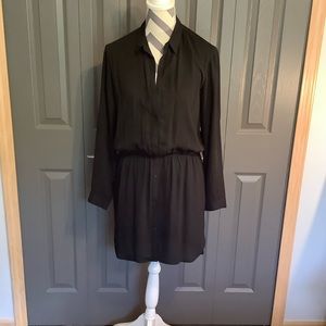 Express Black Shirt Dress